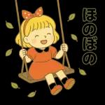 赤いドレスを着たかわいい女の子