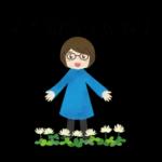 眼鏡女子の春スタンプ