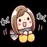  可愛くて使いやすい女の子の癒しのスタンプです♪