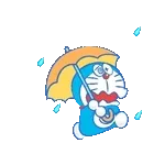 夏のうごくドラえもんスタンプ