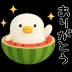 うるせぇトリ★毎年使える夏スタンプ（3Ⅾ）