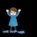 眼鏡女子の春スタンプ