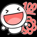 飛び出して動く♡くっきりデカ文字棒人間_-