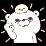 くま１００％ 家族で使えるスタンプ