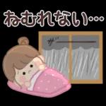 おだんごちゃん。梅雨に使えるスタンプ。