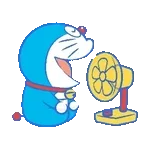 夏のうごくドラえもんスタンプ