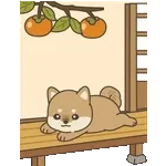 飛びだす♪秋のぽてぽて子柴犬スタンプ