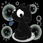 黒ねこの毎日便りスタンプ