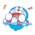 夏のうごくドラえもんスタンプ