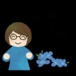 眼鏡女子の春スタンプ