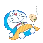 夏のうごくドラえもんスタンプ