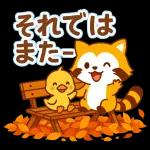 ほっこり秋タヌキ～～