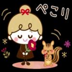 【ほっこり秋冬】リボンの女の子