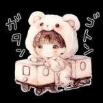 もこもこ着ぐるみがんばるたけちゃん。