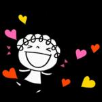 英語とハート♡くるリボン