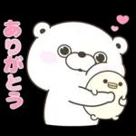 くま１００％ 家族で使えるスタンプ