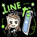 【デカ文字】ロングヘアガー ルスタンプ