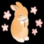 春☆うさぎのスタンプ_-_
