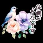 水彩フランス 夏 敬語✿大人上品お花