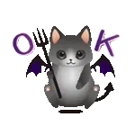 動く！ふわふわ猫たちのハロウィンスタンプ