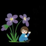 眼鏡女子の春スタンプ