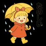 赤いドレスを着たかわいい女の子