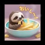 ナマケモノのほのぼのスタンプ