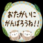 大人ナチュラルな日常スタンプ_仲良し言葉