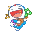 夏のうごくドラえもんスタンプ