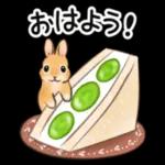 秋フルーツ＆スイーツ☆うさぎのスタンプ