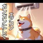 夏の天気をお知らせする柴犬【便利・日常】