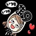 【デカ文字】ロングヘアガー ルスタンプ