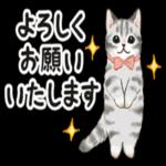 使いやすい挨拶☆猫たちのスタンプ