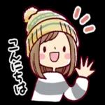  可愛くて使いやすい女の子の癒しのスタンプです♪
