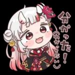 hololive sticker "Nakiri Ayame"