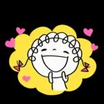 英語とハート♡くるリボン