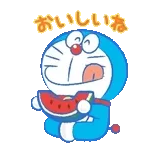 夏のうごくドラえもんスタンプ