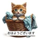 暖かい冬のかわいい子猫の絵文字パック