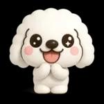 ず～っと使える♡かわいいトイプーさん♡白