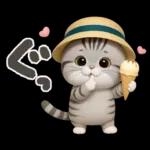 ねこちぃず♡夏スタンプ
