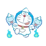 夏のうごくドラえもんスタンプ