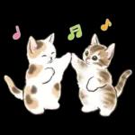 冬の毎日と年末年始☆猫たちのスタンプ