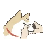 のばされわんこの動くスタンプ