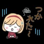 秋の毎日✳︎やさしいスタンプ✳︎女の子