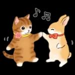 文字大きめ☆猫と動物たちのスタンプ