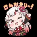 hololive sticker "Nakiri Ayame"