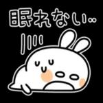 暑い夏のだるだるうさぎ