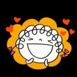 英語とハート♡くるリボン