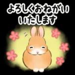 冬＆年末年始☆うさぎのスタンプ