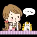愛され奥様のかわいいスタンプ